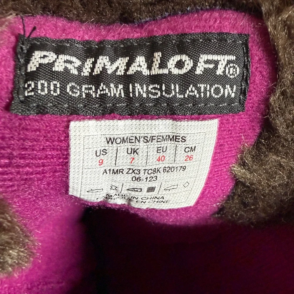 The North Face Janey Purple Suede Winter Boots PrimaLoft Insulated Womens 9